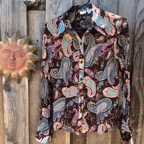 No Boundaries Tops - No Boundaries Paisley Blouse